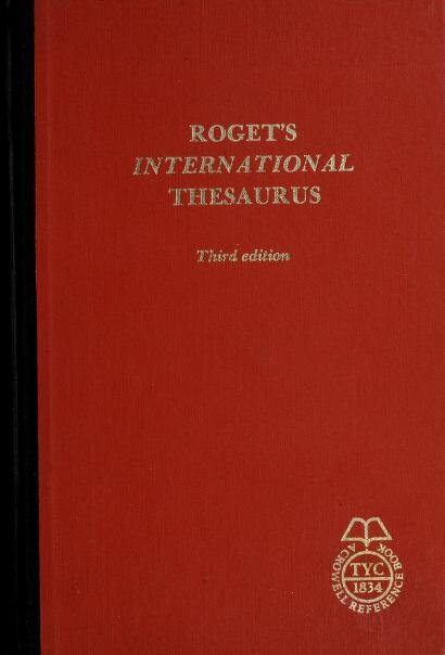 1911 Roget's international thesaurus ⚡ Instant Digital Download — After purchase, your PDF is available immediately in your order confirmation and via the Shop app. No waiting, no shipping.