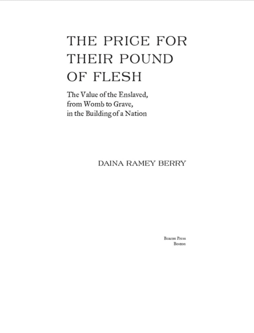 The price for their pound of flesh