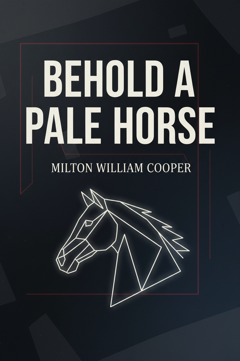 Behold a Pale Horse PDF ebook cover by Milton William Cooper